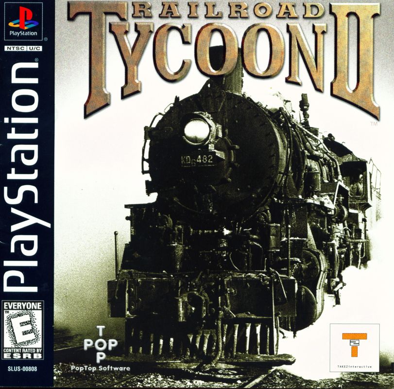 Railroad Tycoon II box art for Playstation